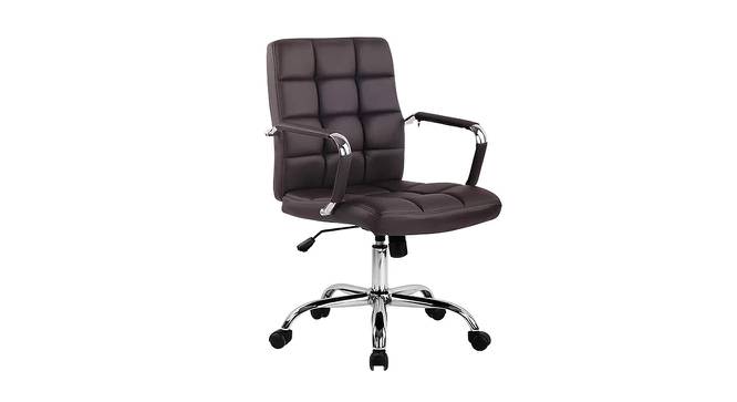 Pilar Ergonomic chair (Dark Brown) by Urban Ladder - Front View Design 1 - 562710
