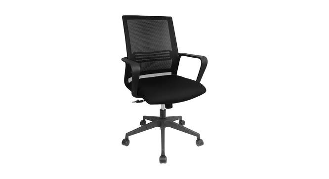 Bronwyn Ergonomic chair (Black) by Urban Ladder - Front View Design 1 - 562713