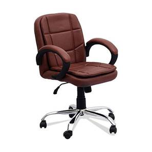 Study Chair In Sangareddy Design Saxon Study Chair With Headrest in Brown Colour