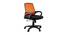 Pereg Ergonomic chair (Black & Orange) by Urban Ladder - Front View Design 1 - 562721