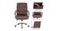 Mei Ergonomic chair (Brown) by Urban Ladder - Design 1 Side View - 562734
