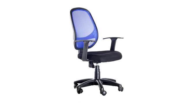 Dianthe Ergonomic chair (Blue) by Urban Ladder - Front View Design 1 - 562740