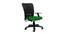 Bellanca Ergonomic chair (Black & Green) by Urban Ladder - Front View Design 1 - 562744