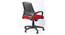 Lazar Ergonomic chair (Black & Red) by Urban Ladder - Design 2 Side View - 562766