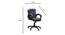 Linza Ergonomic chair (Black) by Urban Ladder - Design 1 Dimension - 562786