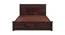 Destiny Solid Wood Queen Size Hydraulic Storage Bed in Walnut  Finish (Walnut Finish, King Bed Size) by Urban Ladder - Design 1 Full View - 563545