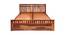 Beatrice Solid Wood King Size Box Storage Bed in Honey Finish (King Bed Size, HONEY Finish) by Urban Ladder - Design 1 Full View - 563547