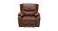 Scarlet Leatherette 1 Seater Recliner in Tan Brown Colour (Tan Brown, One Seater) by Urban Ladder - Design 1 Full View - 563555