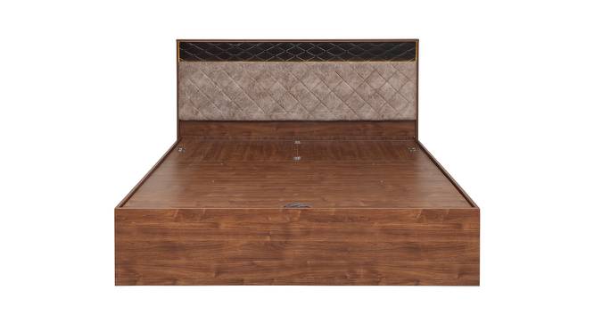 Alexia Engineered Wood King Size Hydraulic Storage Bed in Walnut Finish (Walnut Finish, King Bed Size) by Urban Ladder - Design 1 Full View - 563642