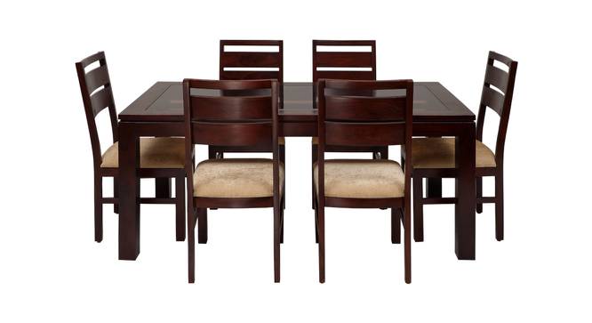 Cooper Solid Wood 6 Seater Dining Set in Walnut Finish (Walnut Finish, Walnut) by Urban Ladder - Design 1 Full View - 563648