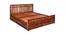 Beatrice Solid Wood Queen Size Pull Out Storage Bed in Honey Finish (Queen Bed Size, HONEY Finish) by Urban Ladder - Front View Design 1 - 563656