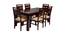 Cooper Solid Wood 6 Seater Dining Set in Walnut Finish (Walnut Finish, Walnut) by Urban Ladder - Front View Design 1 - 563660