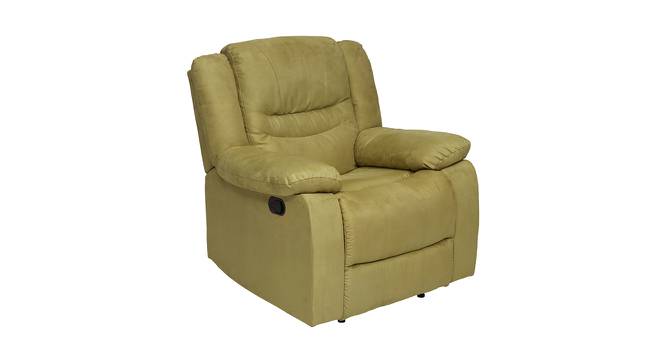 Houston Fabric 1 Seater Recliner in Green Colour (Green, One Seater) by Urban Ladder - Front View Design 1 - 563663