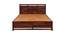 Catherine Solid Wood King Size Hydraulic Storage Bed in Walnut  Finish (Walnut Finish, Queen Bed Size) by Urban Ladder - Design 1 Full View - 563714