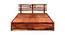 Franco Solid Wood Queen Size Drawer Storage Bed in Honey Finish (Queen Bed Size, HONEY Finish) by Urban Ladder - Design 1 Full View - 563718