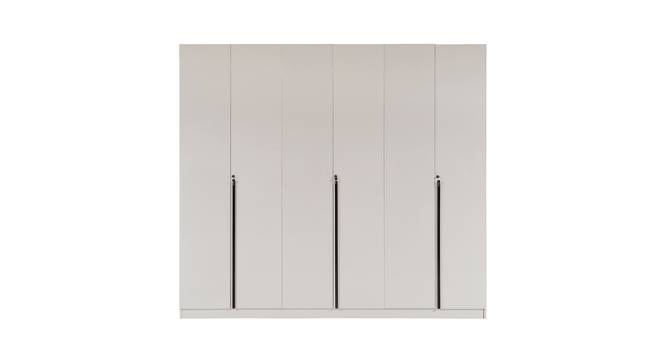 Archer Engineered Wood 4 Door Wardrobe in White Finish (White Finish) by Urban Ladder - Design 1 Full View - 563720