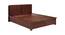 Bradley Solid Wood King Size Hydraulic Storage Bed in Dark Walnut Finish (King Bed Size, Dark Walnut Finish) by Urban Ladder - Front View Design 1 - 563732