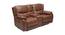 Scarlet Leatherette 2 Seater Recliner in Tan Brown Colour (Tan Brown, One Seater) by Urban Ladder - Front View Design 1 - 563751