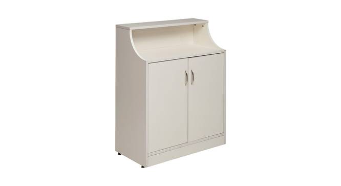 Troy Engineered Wood Shoe Rack in White Finish (White Finish) by Urban Ladder - Front View Design 1 - 563756