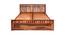 Beatrice Solid Wood Queen Size Box Storage Bed in Honey Finish (Queen Bed Size, HONEY Finish) by Urban Ladder - Design 1 Full View - 563812