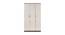 Torin Engineered Wood 3 Door Wardrobe in White Finish (White Finish) by Urban Ladder - Design 1 Full View - 563816