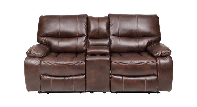 Braxton Leatherette 2 Seater Recliner in Brown Colour (Brown, One Seater) by Urban Ladder - Design 1 Full View - 563819