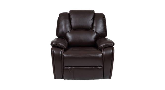 Orlando Leatherette 1 Seater Recliner in Dark Brown Colour (Dark Brown, One Seater) by Urban Ladder - Design 1 Full View - 563822