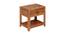 Colson Solid Wood Nigh Stand in Teak Finish (Teak Finish) by Urban Ladder - Front View Design 1 - 563838