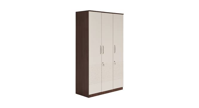 Torin Engineered Wood 3 Door Wardrobe in White Finish (White Finish) by Urban Ladder - Front View Design 1 - 563840