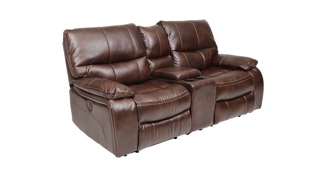 Braxton Leatherette 2 Seater Recliner in Brown Colour (Brown, One Seater) by Urban Ladder - Front View Design 1 - 563842