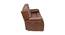 Scarlet Leatherette 3 Seater Recliner in Tan Brown Colour (Tan Brown, One Seater) by Urban Ladder - Cross View Design 1 - 563869