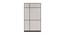 Torin Engineered Wood 3 Door Wardrobe in White Finish (White Finish) by Urban Ladder - Design 1 Side View - 563885