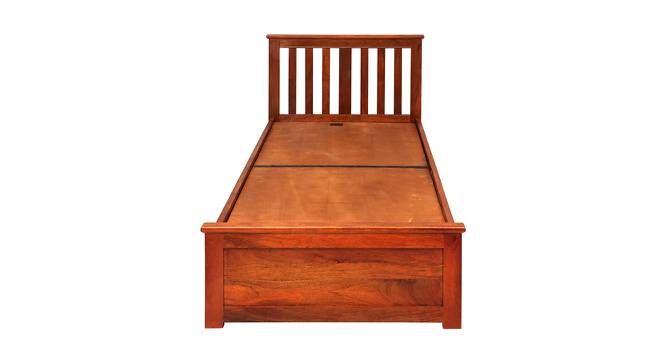Marko Solid Wood Single Size Storage Bed in Honey Finish (King Bed Size, HONEY Finish) by Urban Ladder - Design 1 Full View - 563927