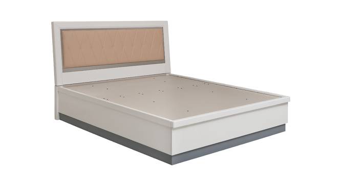 Boston Engineered Wood King Size Hydraulic Storage Bed in White Finish (King Bed Size, White Finish) by Urban Ladder - Front View Design 1 - 563947