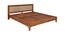 Colson Solid Wood King Size Non Storage Bed in Teak Finish (Teak Finish, King Bed Size) by Urban Ladder - Front View Design 1 - 563950