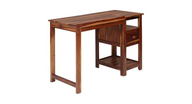 Tiana Solid Wood Study Table in Walnut Finish (Walnut) by Urban Ladder - Front View Design 1 - 564049