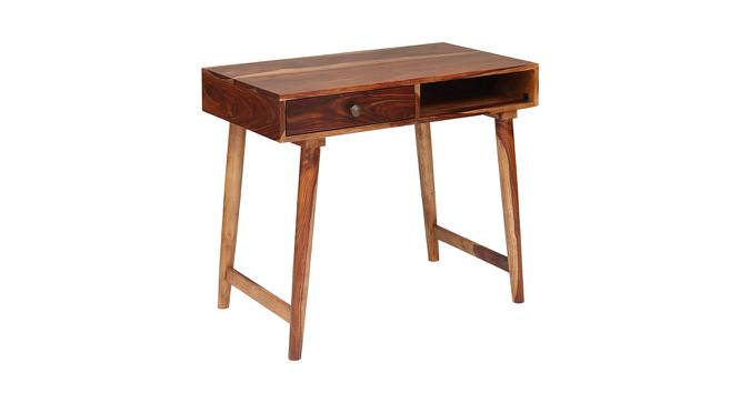 Alexis Solid Wood Study Table in Walnut Finish (Walnut) by Urban Ladder - Front View Design 1 - 564051