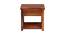 Catherine Solid Wood Nigh Stand in Walnut Finish (Walnut Finish) by Urban Ladder - Design 1 Side View - 564078