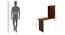 DevinSolid WoodStudy TableinHoneyFinish (HONEY) by Urban Ladder - Design 1 Dimension - 564150