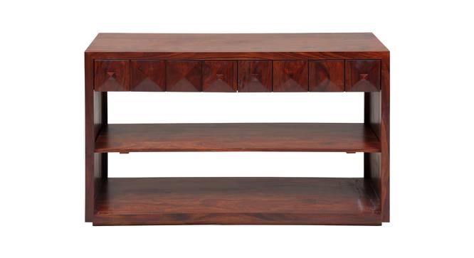 Diamond Solid Wood Console Table in Honey Finish (HONEY Finish) by Urban Ladder - Design 1 Full View - 564235