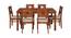 Vincent Solid Wood 6 Seater Dining Set in Walnut Finish (Walnut Finish, Walnut) by Urban Ladder - Design 1 Full View - 564236