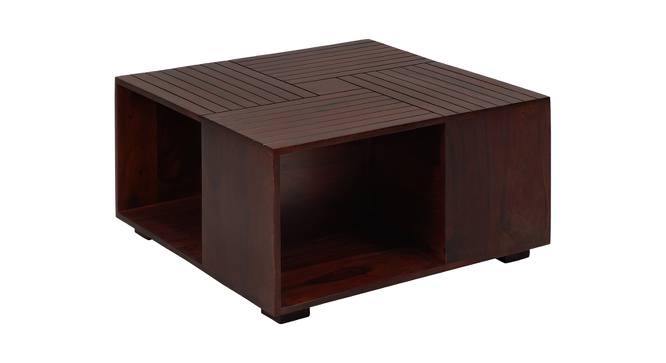 Zaire Solid Wood Coffee Table in Walnut Finish (Walnut Finish) by Urban Ladder - Front View Design 1 - 564245