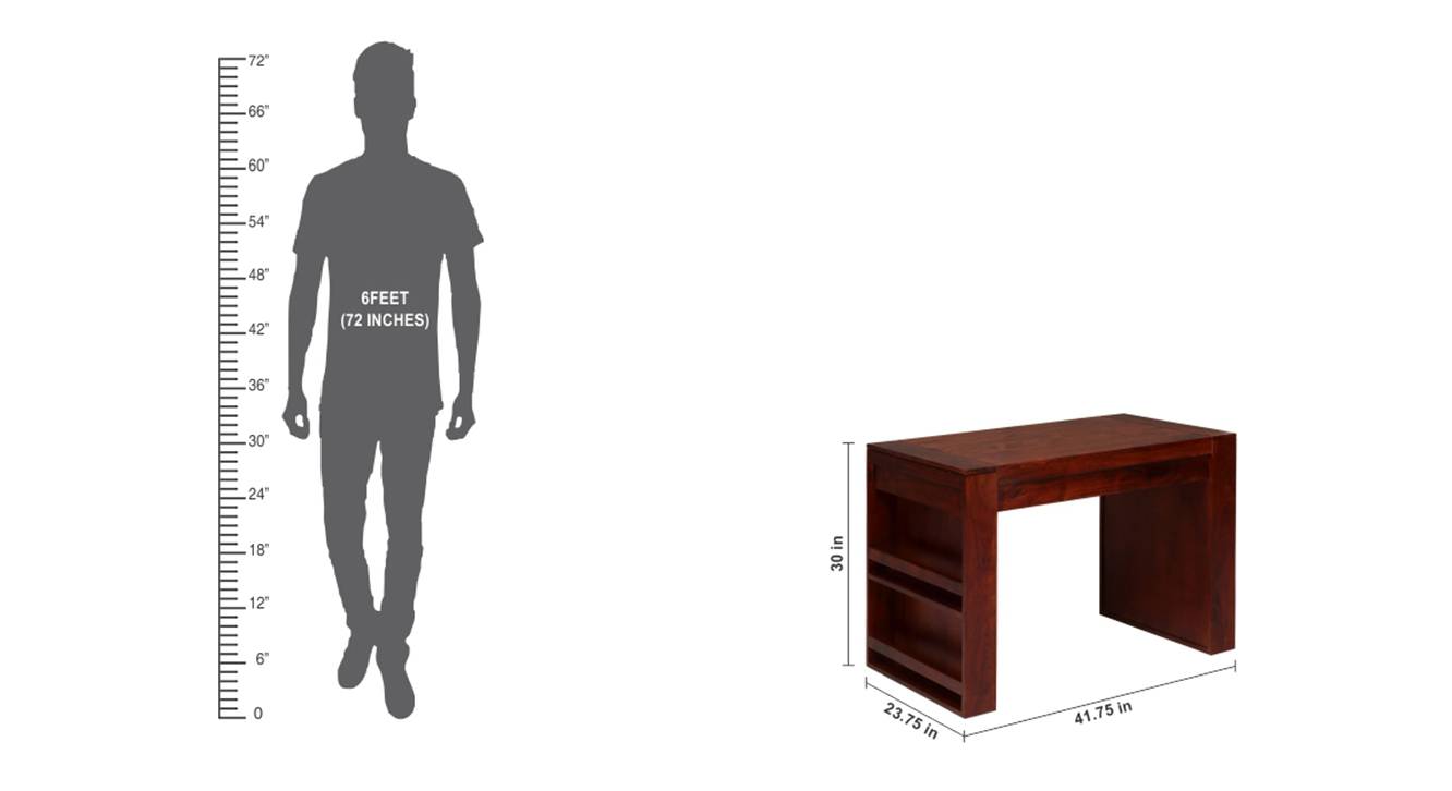 Cayson Solid Wood Study Table in Finish Urban Ladder