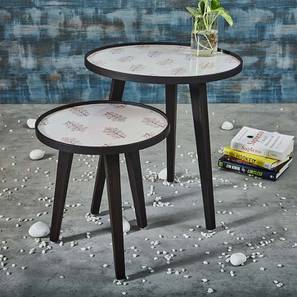 Solid Wood Side Table in Brown Finish-image-41