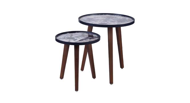 Shibori Nested Table (Blue) by Urban Ladder - Front View Design 1 - 564300