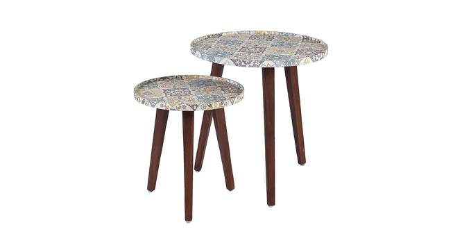 Turkish Delight Nested Table (Blue & Mustard) by Urban Ladder - Cross View Design 1 - 564318