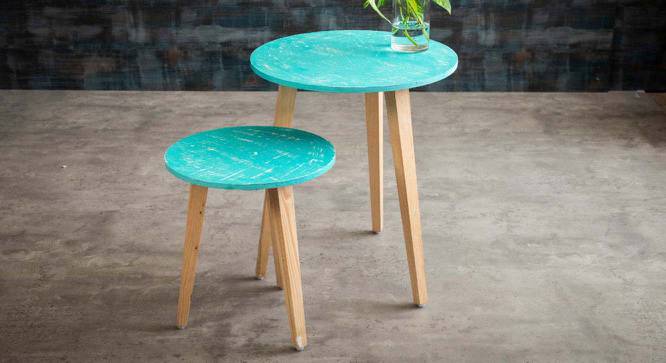 Martina Nested Table (Blue) by Urban Ladder - Front View Design 1 - 564369