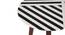 Moonbeam Nested Table (Black & Cream) by Urban Ladder - Design 1 Side View - 564387