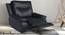 Uno Leatherette 1 Seater Manual Recliner in Black Colour (Black, One Seater) by Urban Ladder - Front View Design 1 - 564405