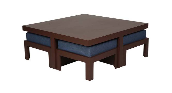 Navy Square Engineered Wood Coffee Table in Polished Finish (Polished Finish) by Urban Ladder - Front View Design 1 - 564408